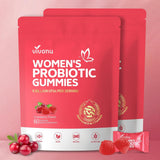 VivoNu Probiotiques pour Femmes, bouteille, soutien digestif et équilibre intime.