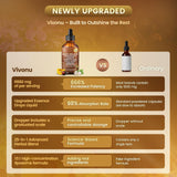Ail et curcuma en association VivoNu, parfums chaleureux et bienfaits potentiels.