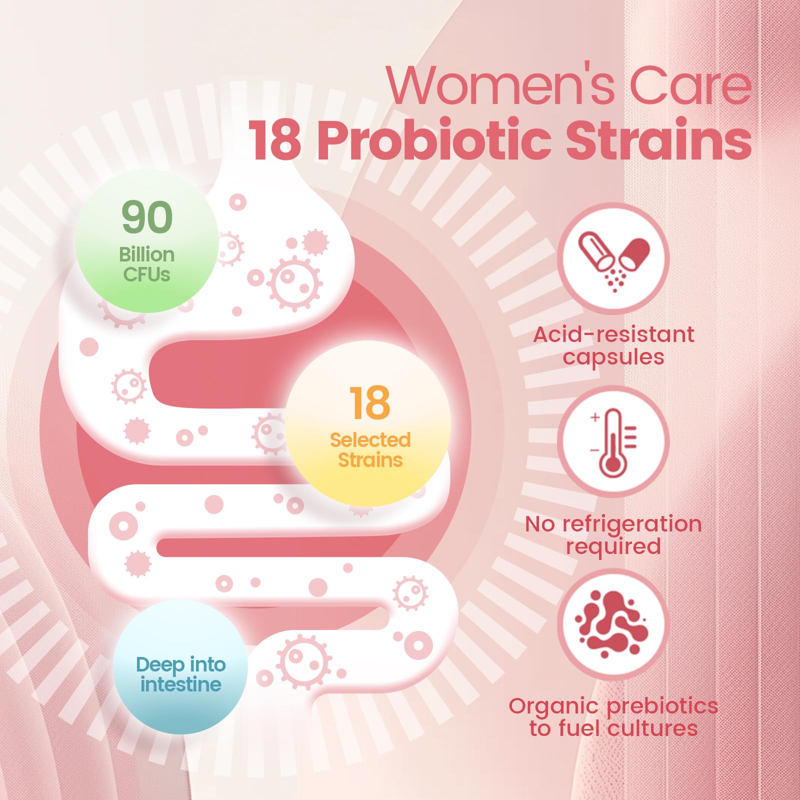 VivoNu lactobacillus reuteri favorise la santé vaginale et l'équilibre du pH.