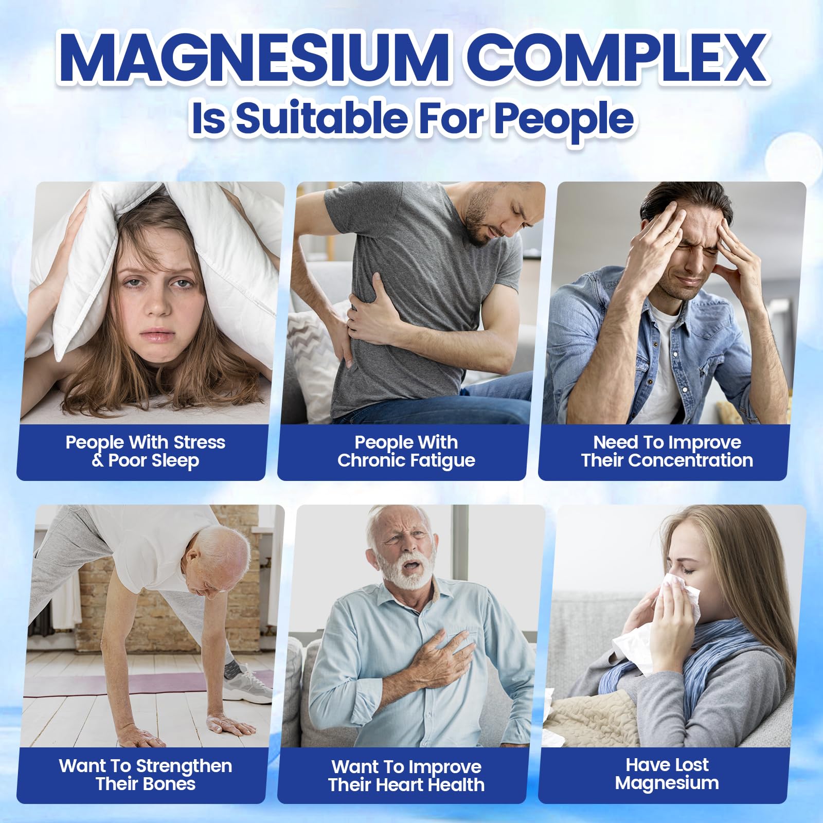 VivoNu Magnésium 1000mg – boîte ouverte – informations sur les 8 formes.