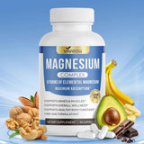 VivoNu Magnésium Complex – bouteille et 90 capsules, potentiel soutien à l'énergie.