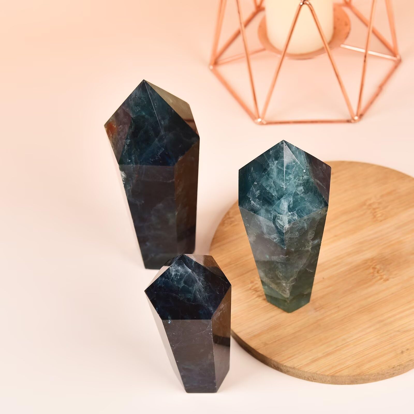 VIZYTOU fluorite verte - décoration de bureau, ambiance zen et concentration