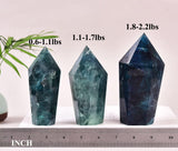 VIZYTOU fluorite verte - gros cristal, décoration apaisante pour espace domestique