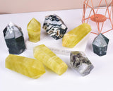 VIZYTOU quartz citron cristal unique – cadeau élégant.