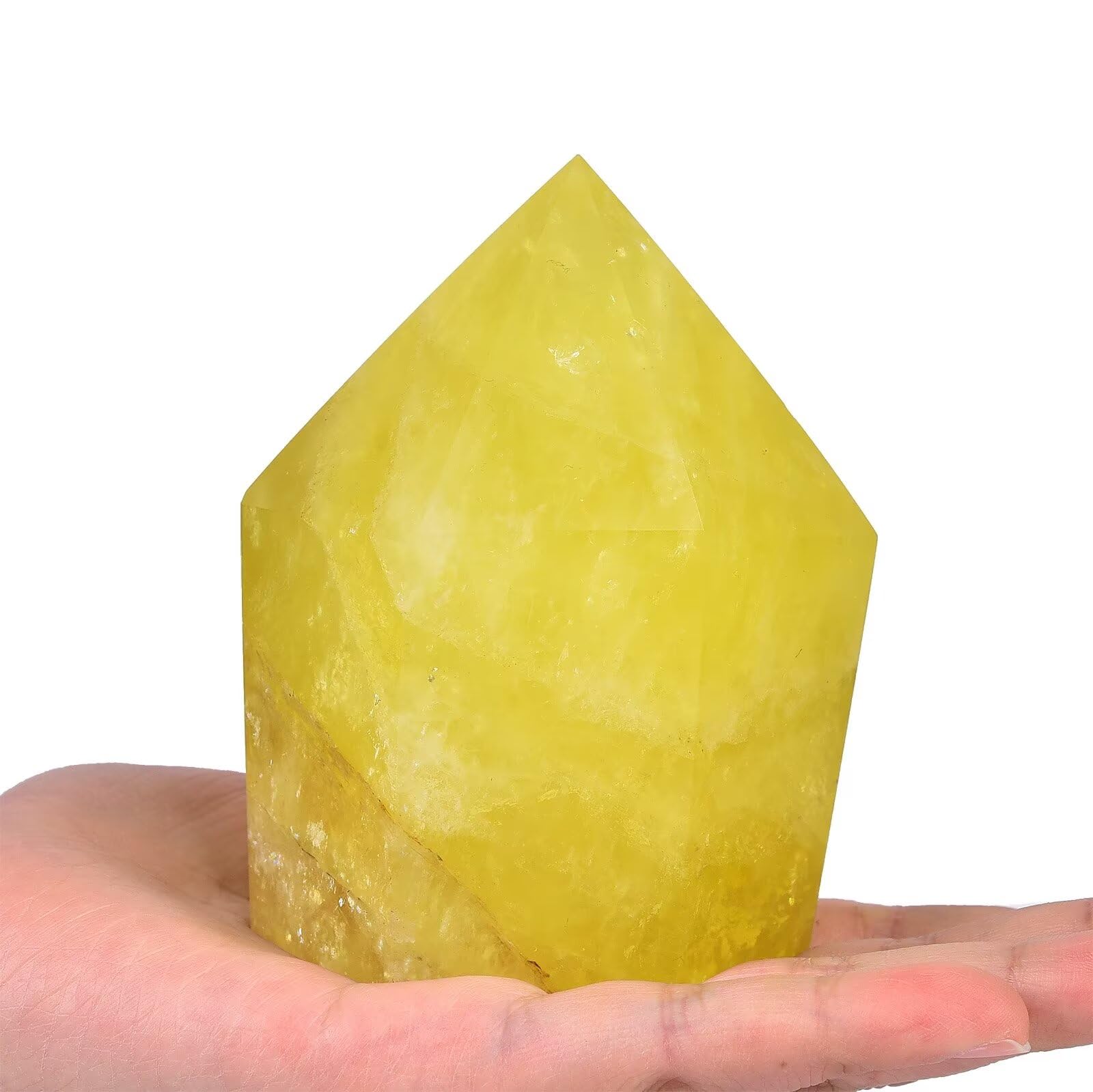 VIZYTOU quartz citron pointe – outil Reiki et concentration.