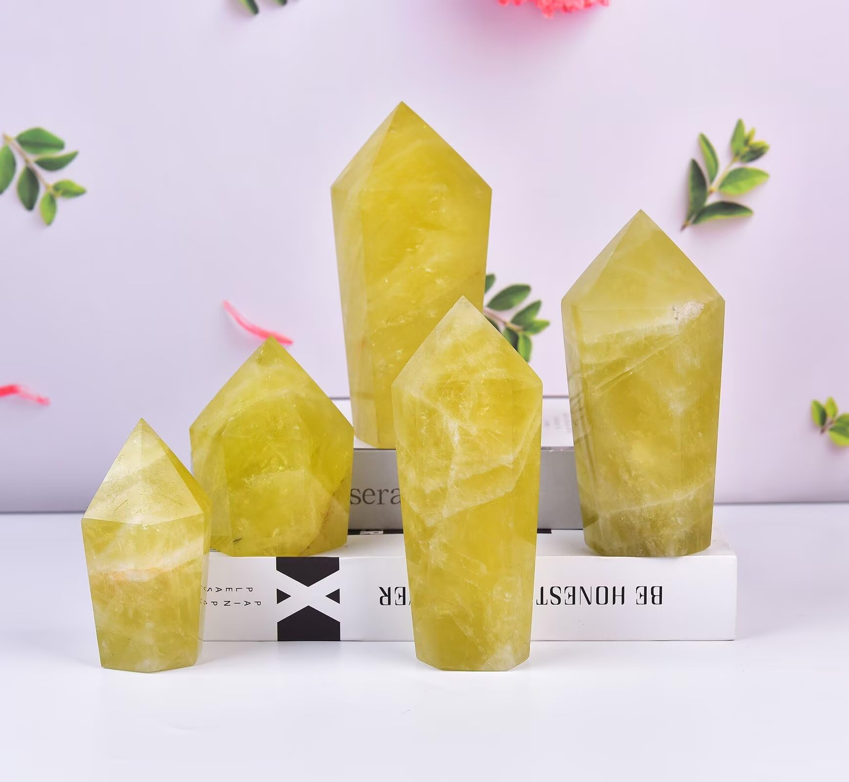 VIZYTOU quartz citron pierre Reiki – aide à la concentration et relaxation.