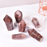VIZYTOU quartz hématoïde obélisque – parfait pour méditation et yoga