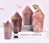 VIZYTOU quartz hématoïde obélisque – idéal sur bureau pour concentration
