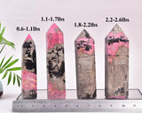 VIZYTOU Rhodonite outil de méditation favorise concentration et calme intérieur.