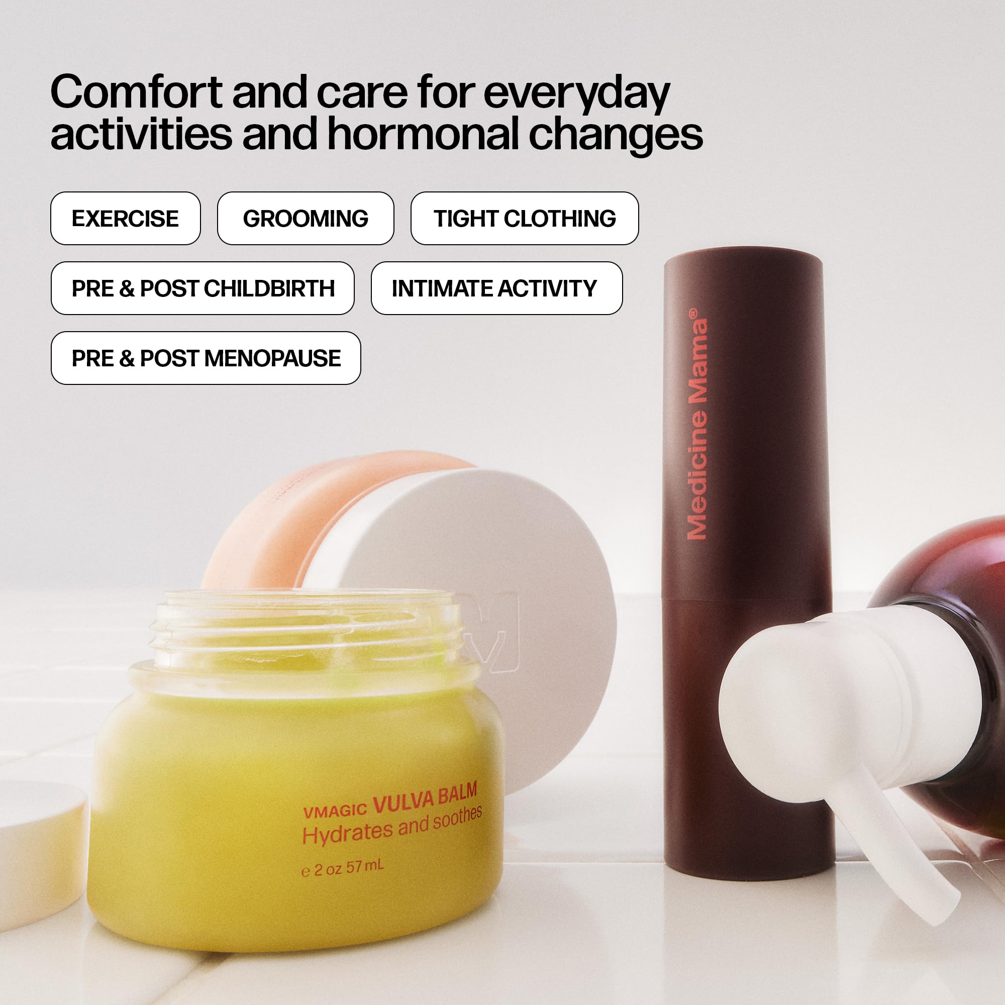 Utilisation externe uniquement sur la peau autour de la vulve.