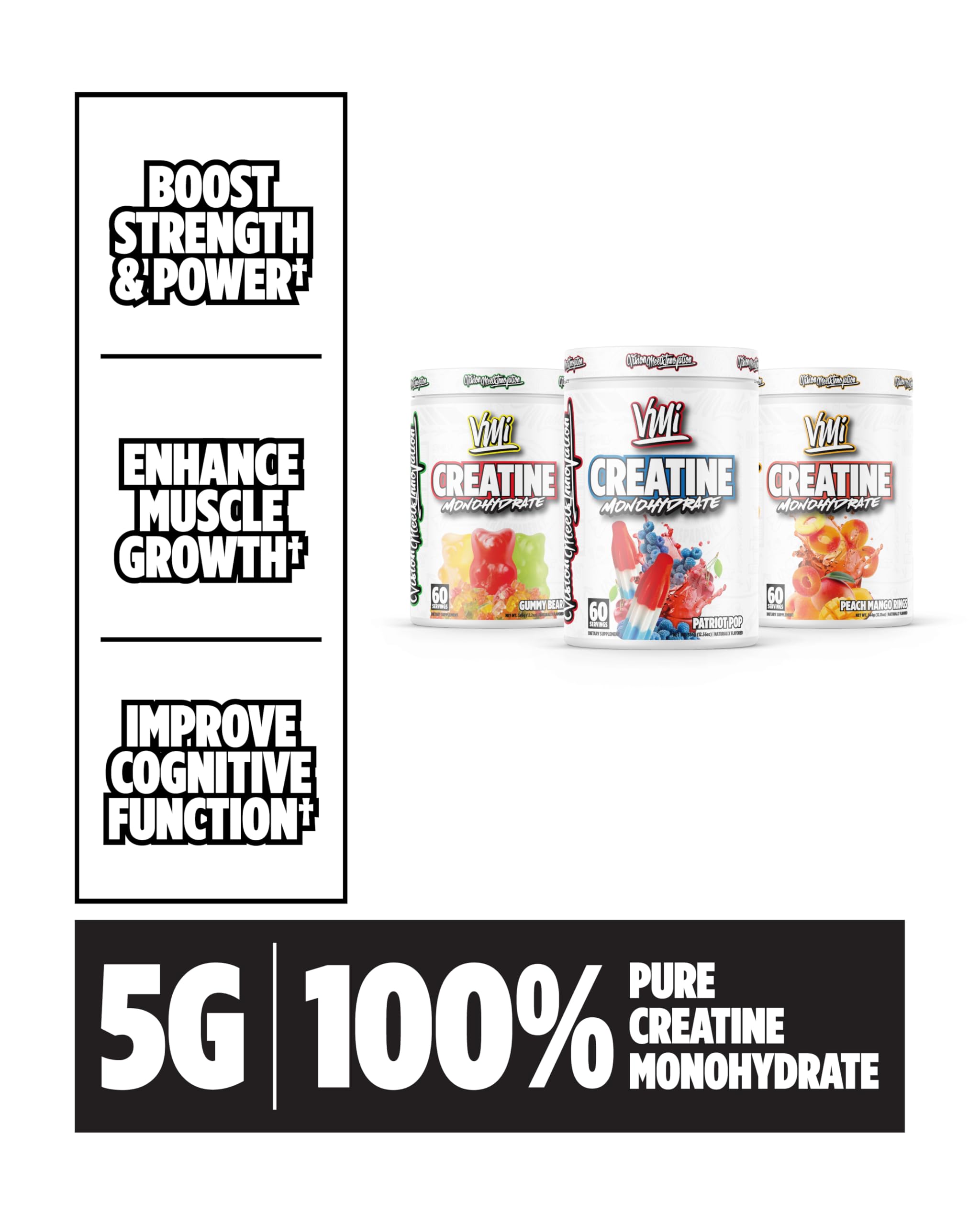 VMI Sports Creatine Monohydrate preparation, préparation post-entraînement simplifiée.