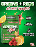 VMI Sports Greens + Reds chocolat, goût riche et onctueux pour faciliter l'assimilation des nutriments.