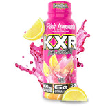 KXR prêt-à-boire, dégustation rose citron dans un verre, énergie et concentration.