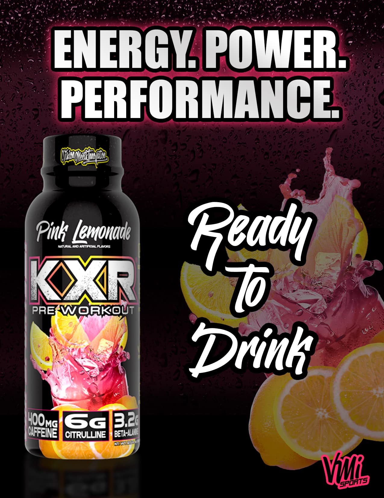 KXR bouteille ouverte, impression des pompes musculaires potentielles.