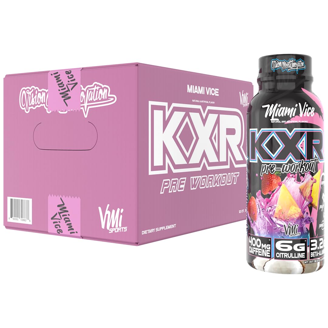 Bouteille KXR prête à boire de VMI Sports, énergie et concentration pendant l’entraînement.