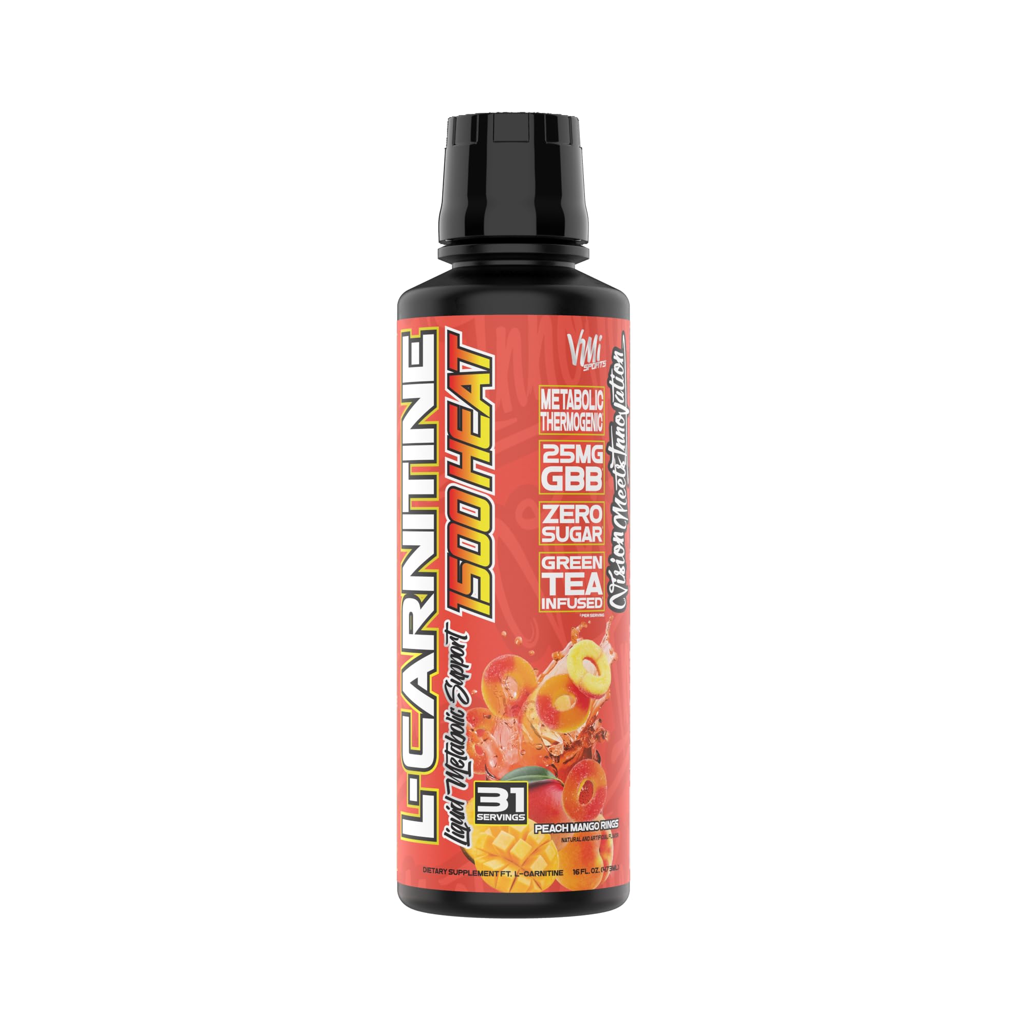 Flacon VMI Sports L-Carnitine 1500, soutien métabolique lors des séances d’entraînement.