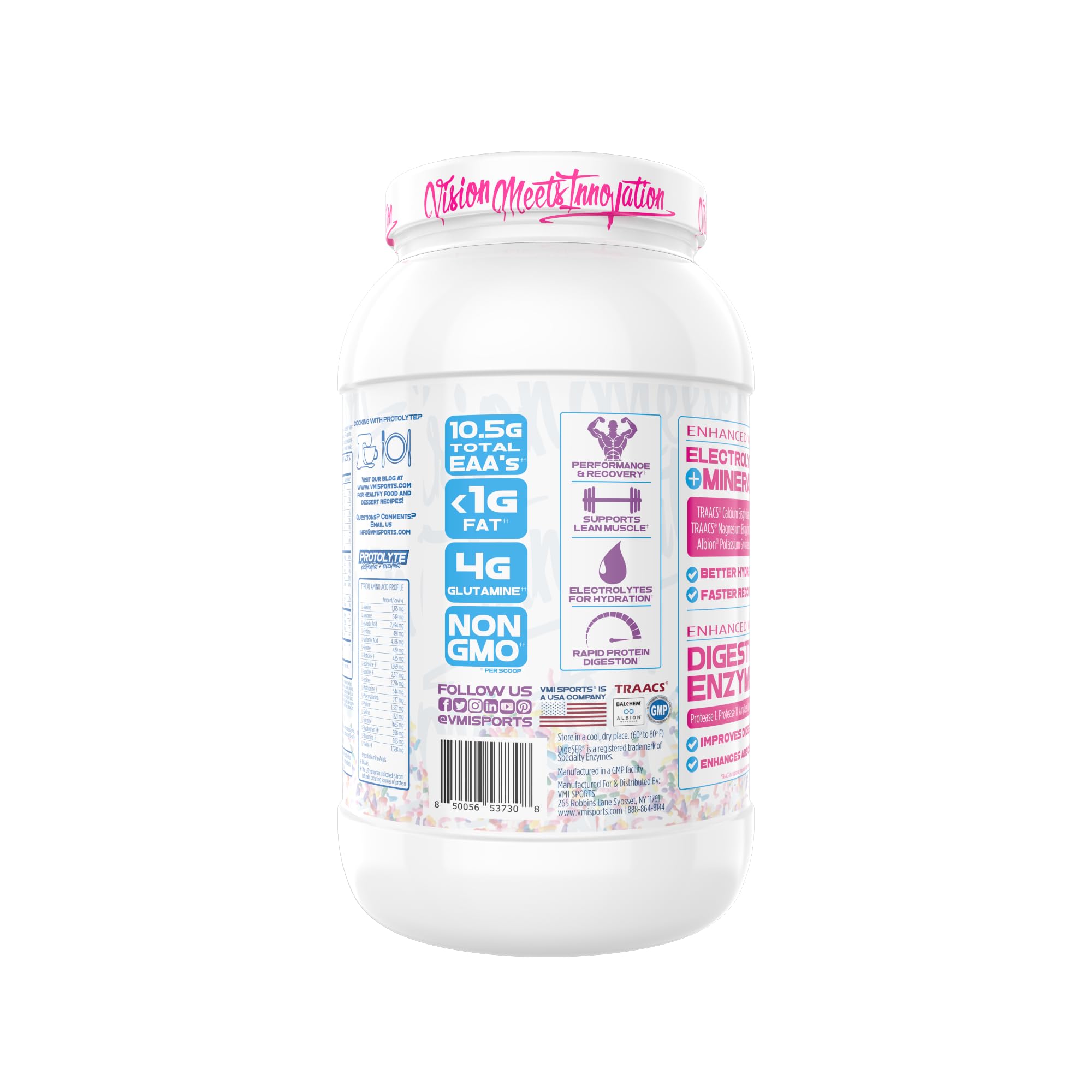 Étiquette ProtoLyte vanille: informations nutritionnelles et utilisation adaptée à l’entraînement.