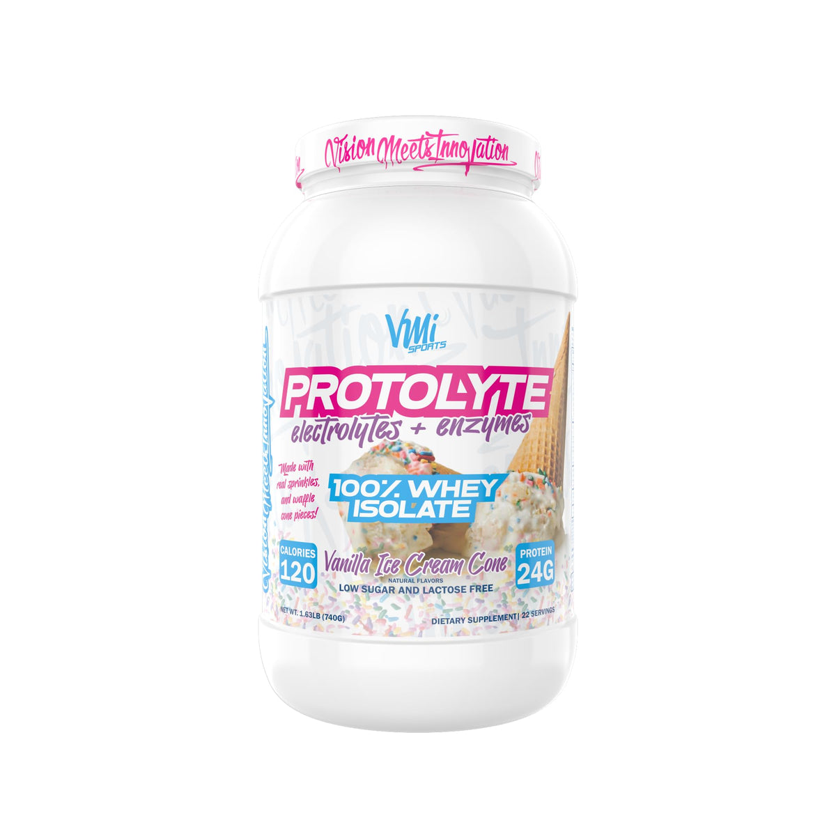 ProtoLyte en pot vanille: isolat protéique pour récupération musculaire après l’effort.