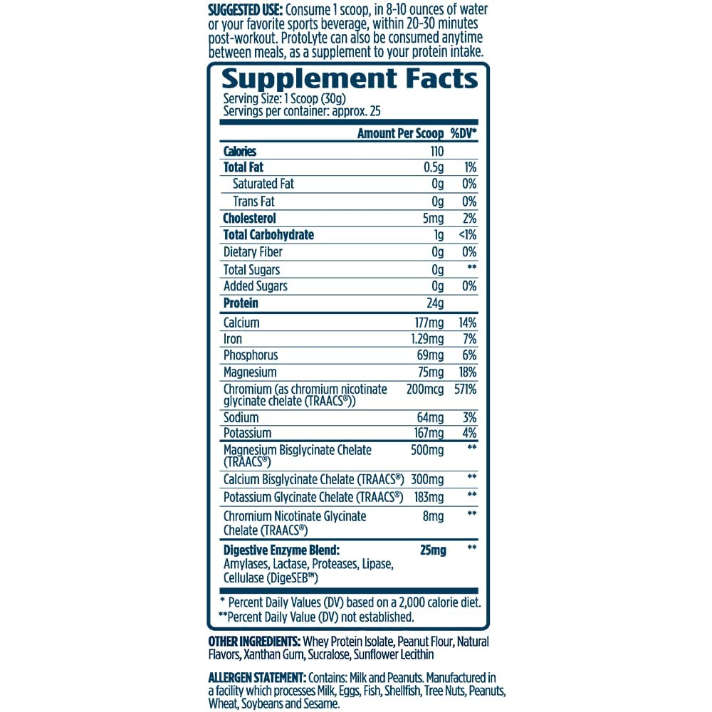 ProtoLyte Whey: emballage 1-6 livre, utilisation durable.