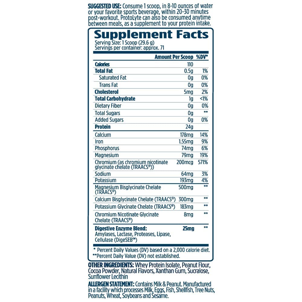 Protolyte VMI Sports portion de 4,6 lb, source pratique de protéines pour l entraînement régulier.