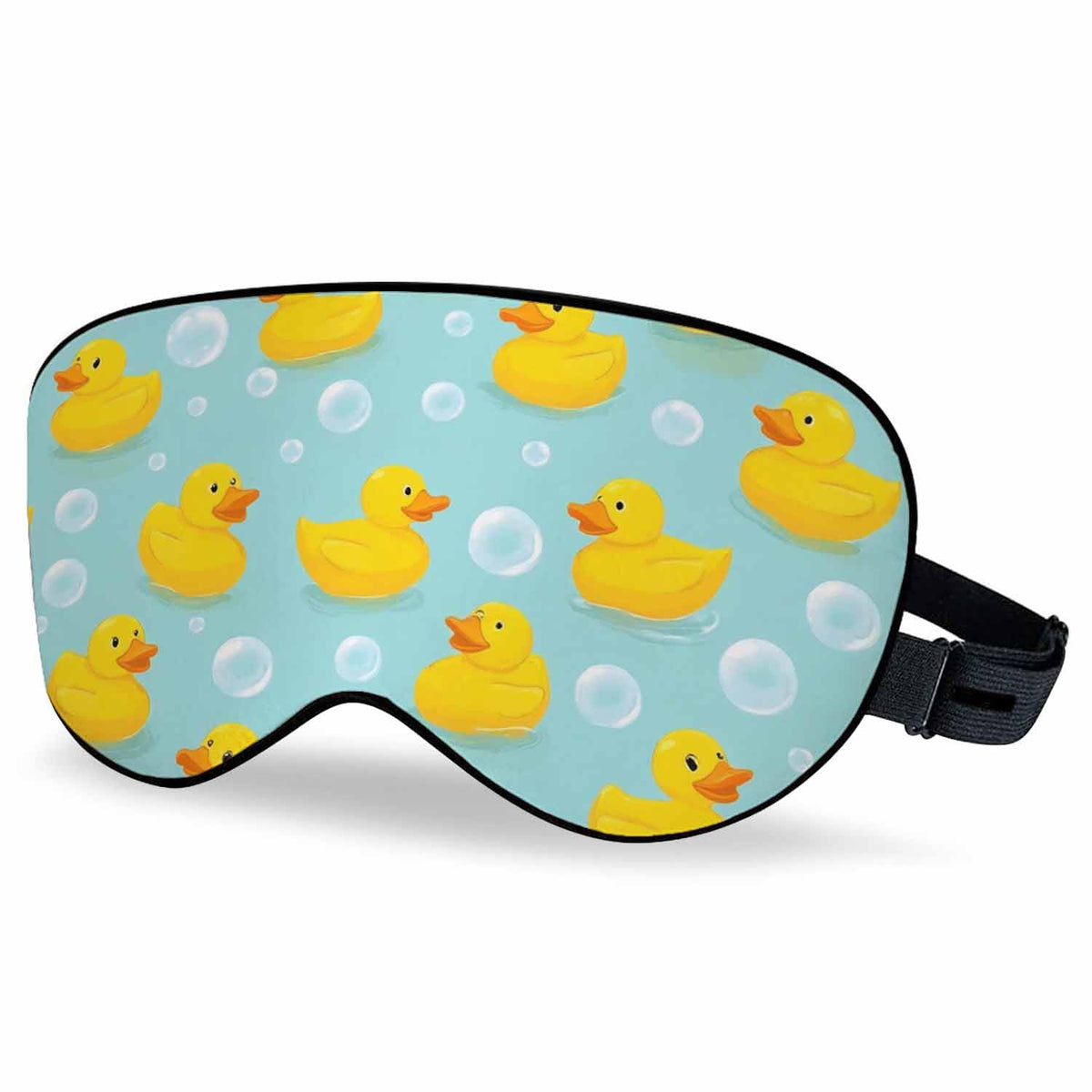 VNWOALU masque yeux canards jaunes dans l'eau pour un sommeil paisible.