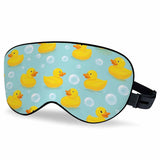 VNWOALU masque yeux canards jaunes dans l'eau pour un sommeil paisible.