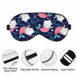 VNWOALU masque-yeux-soie-chats-sirene-ajustable: s’ajuste sans pression pour voyager ou dormir.