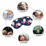 VNWOALU masque-yeux-soie-chats-sirene-relax: utile après l’écran et méditation.