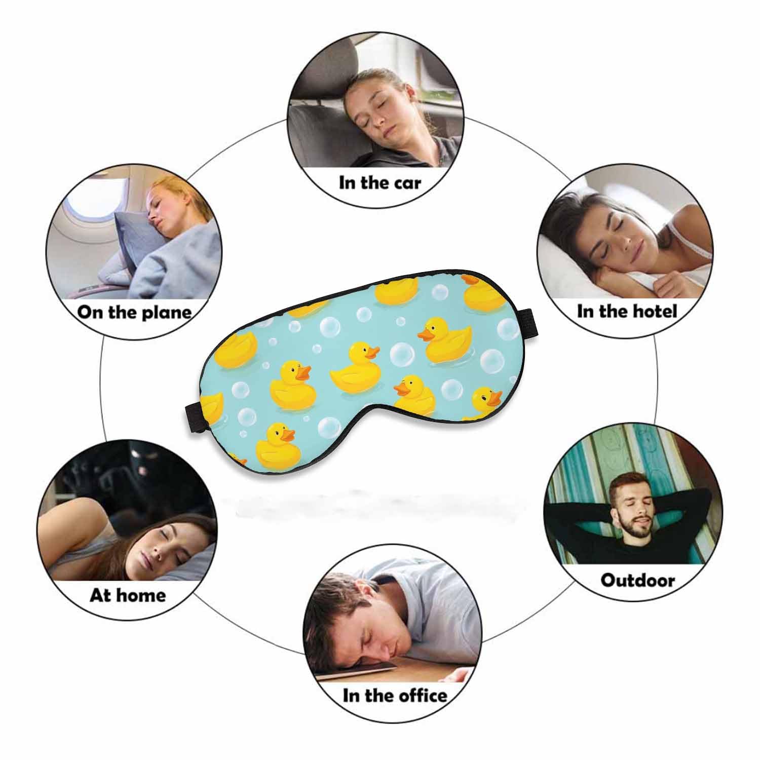 VNWOALU masque yeux idéal pour voyage et sieste en déplacement.