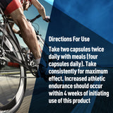 VO2-Boost bouteille capsules: utilisation quotidienne potentielle pour améliorer l'endurance.