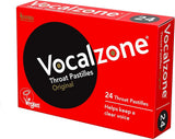 Pastilles Vocalzone pour la gorge, emballage pratique et discret.