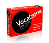 Pastilles Vocalzone pour la gorge, emballage 24 pièces, soutien potentiel de la voix.
