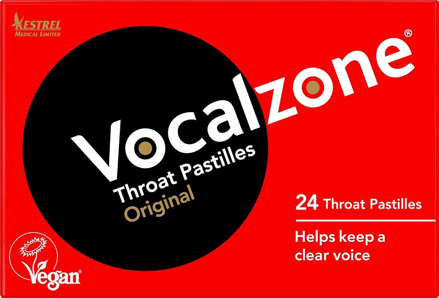 Pastilles Vocalzone utilisées pour le confort vocal lors de performances.