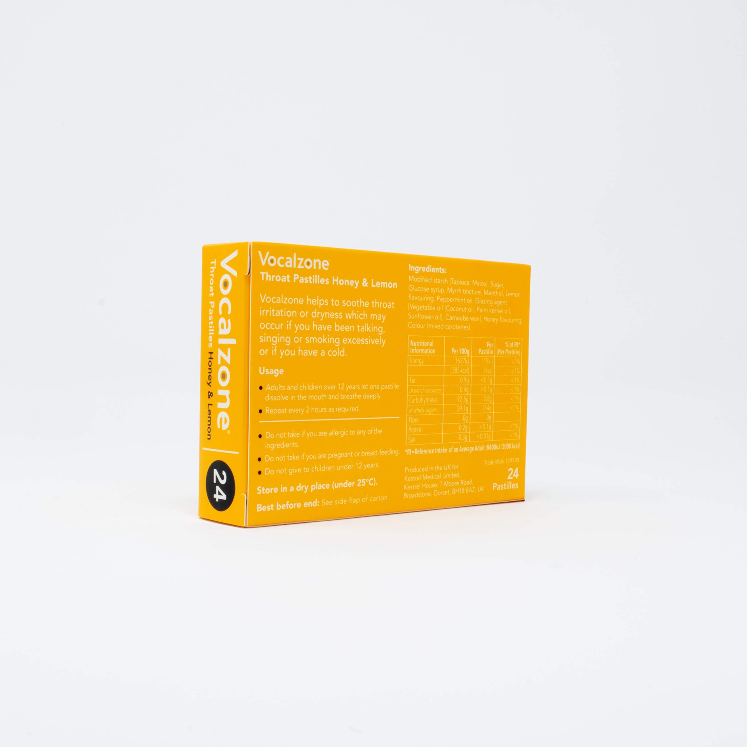 Pastilles Vocalzone-voix-claire, aide à protéger votre timbre pendant les répétitions.