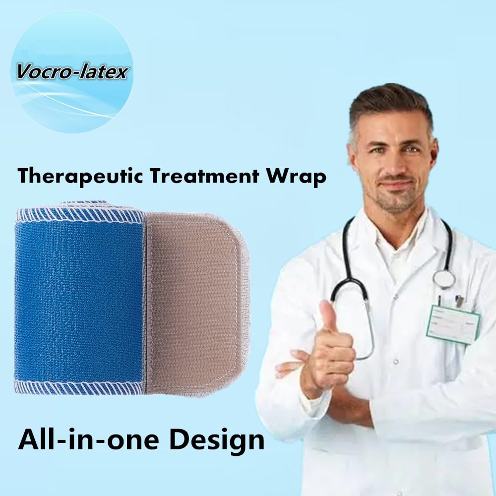 Vocro-latex bande thérapeutique avec attache adhésive bleu pour fixation rapide