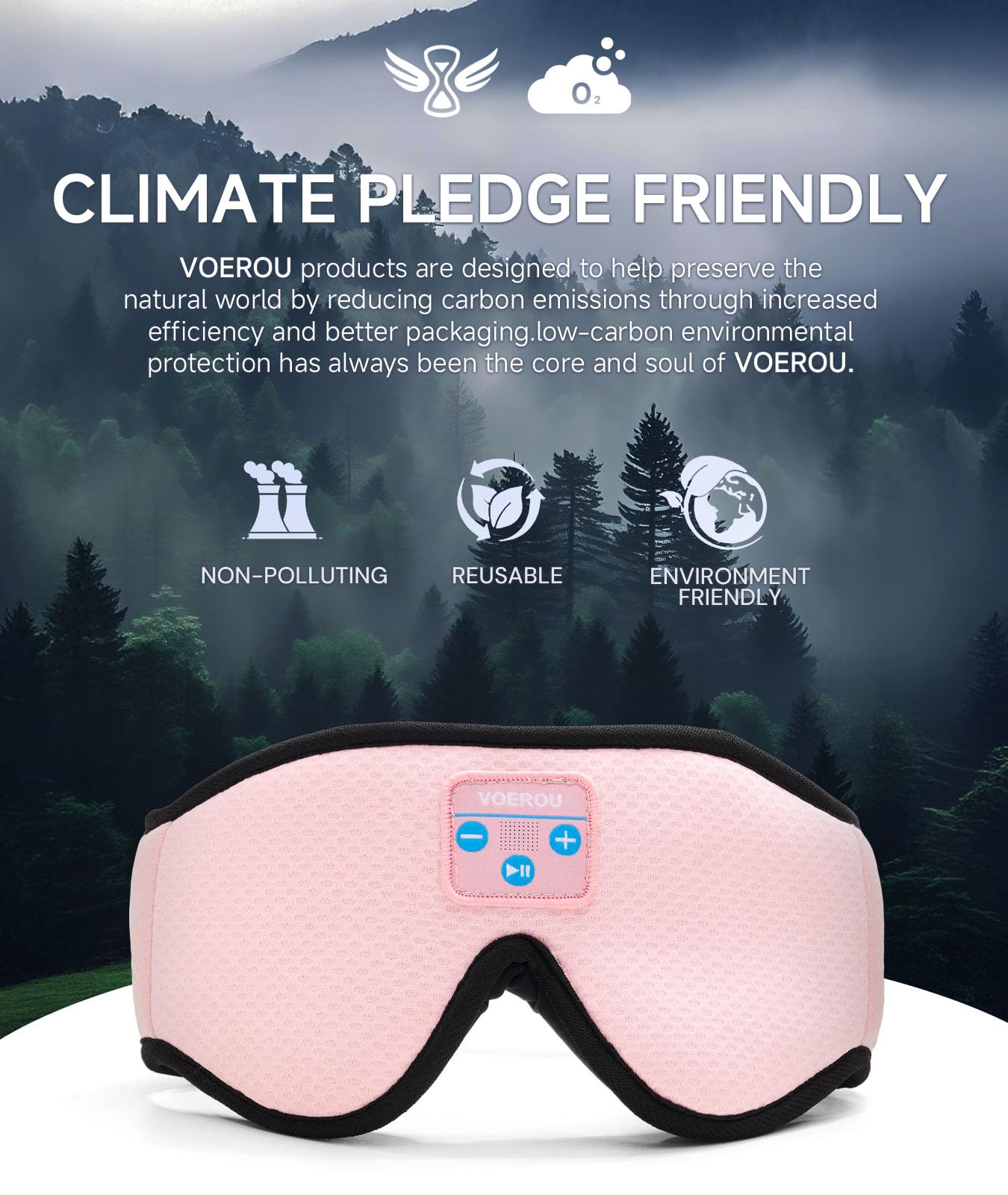 Voerou bandeau reglable assure un ajustement sûr et personnalisé.