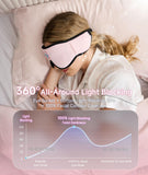 Voerou masque-sommeil 3D confort avec design ergonomique et blocage complet de lumière.