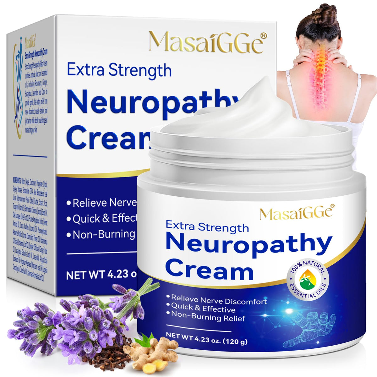 VoFANK Crème Neuropathie — absorption rapide pour calmer les douleurs ciblées.