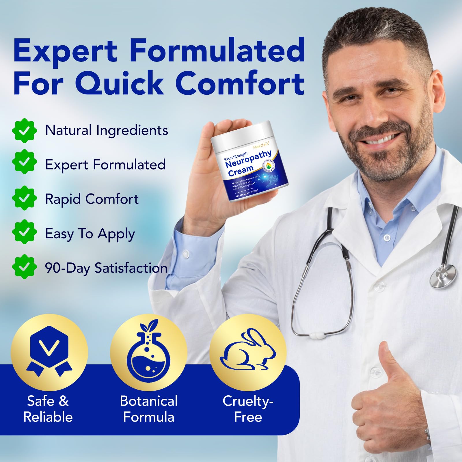VoFANK Crème Neuropathie — usage quotidien pour confort cutané et mobilité.