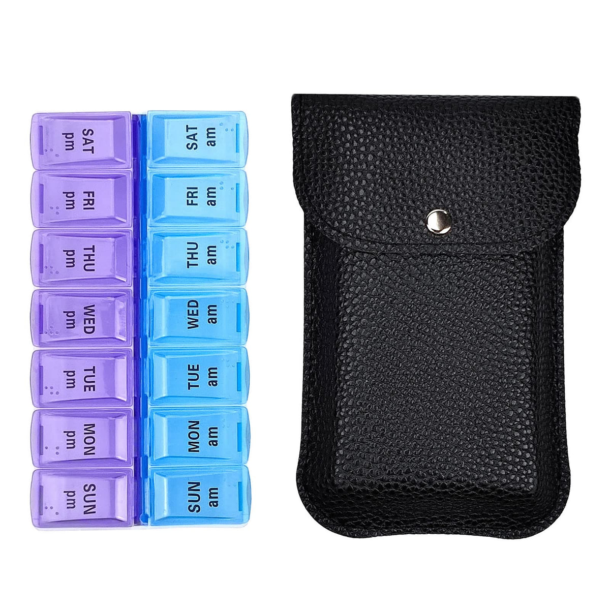VOFOON porte-pilules voyage 2x jour – pratique pour voyager et s'organiser.