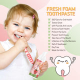 VOGSIG dentifrice enfant mousse pour brosse en forme U, nettoyage facilité.