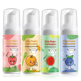 VOGSIG dentifrice enfant mousse, pack quatre, pratique pour la famille.