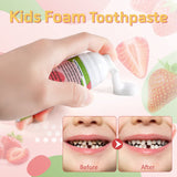 VOGSIG Dentifrice Mousse Enfant sur brosse U-forme électrique, usage rapide