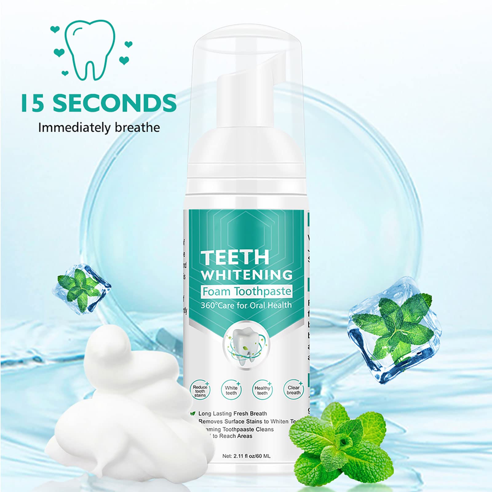 VOGSIG Pâte-dents mousse lot-deux: solution pratique pour toute la famille
