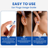 VOISEN bouchons d'oreilles silicone études, écoute claire et concentration.