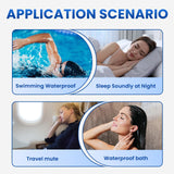 VOISEN bouchons d'oreilles silicone voyage, usage universel et réutilisables.