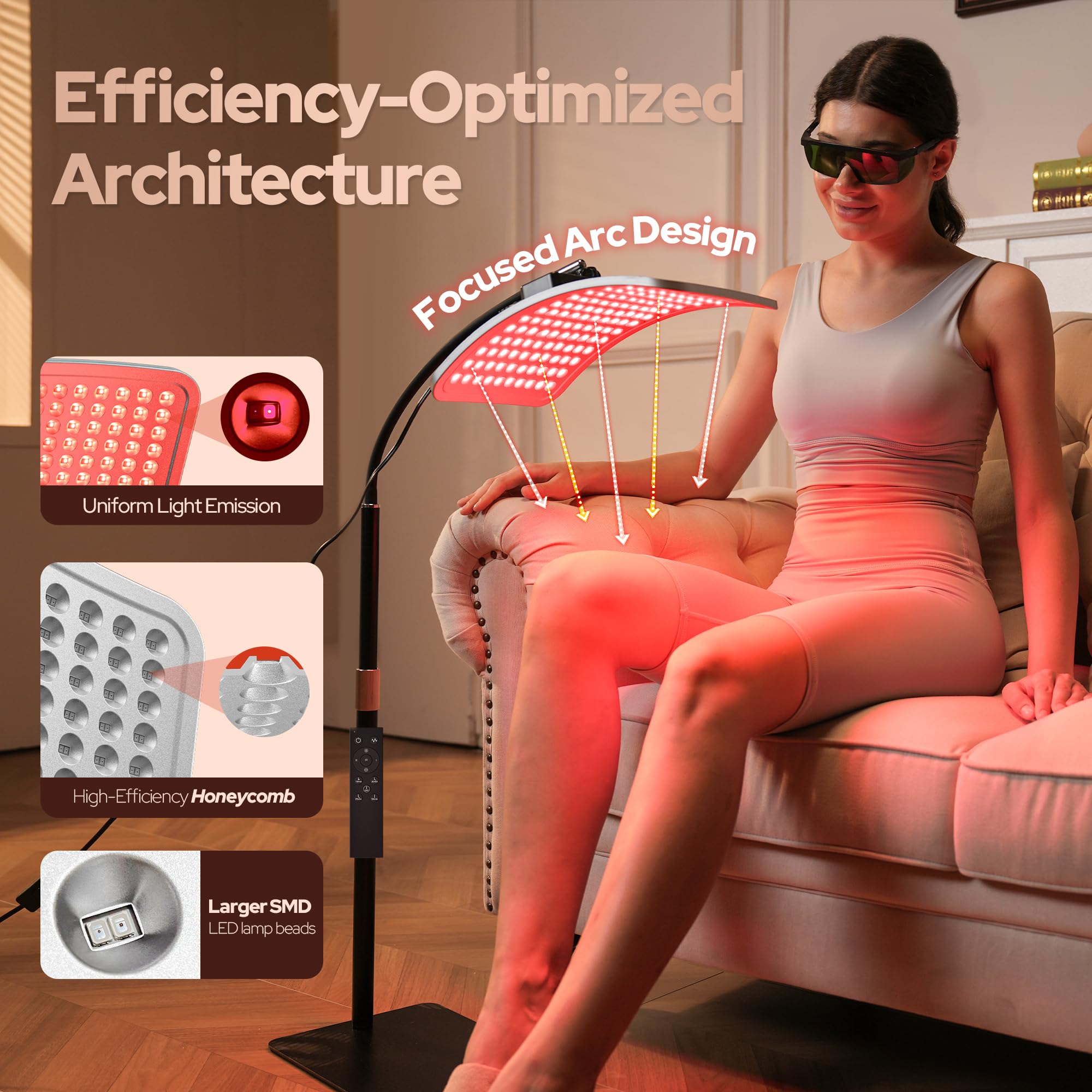 VOLISUN design courbe, diffusion lumineuse efficace et confortable.