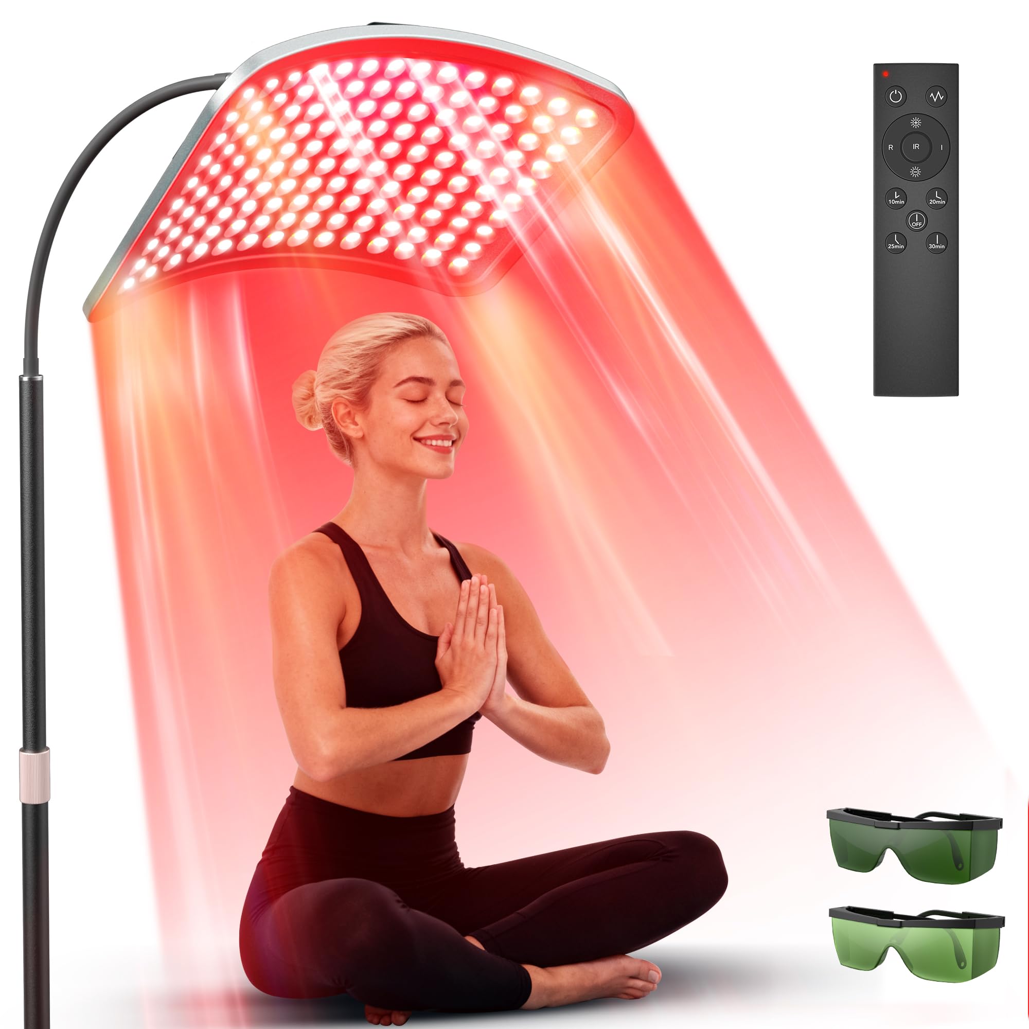 VOLISUN lampe rouge pour corps et visage, routine bien-être à domicile.