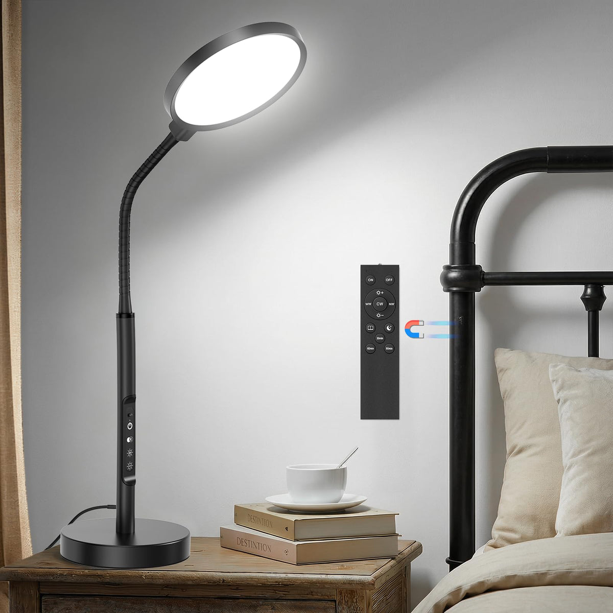 VOLISUN lampe-thérapie 10000 Lux émet une lumière sans UV pour rester motivé.