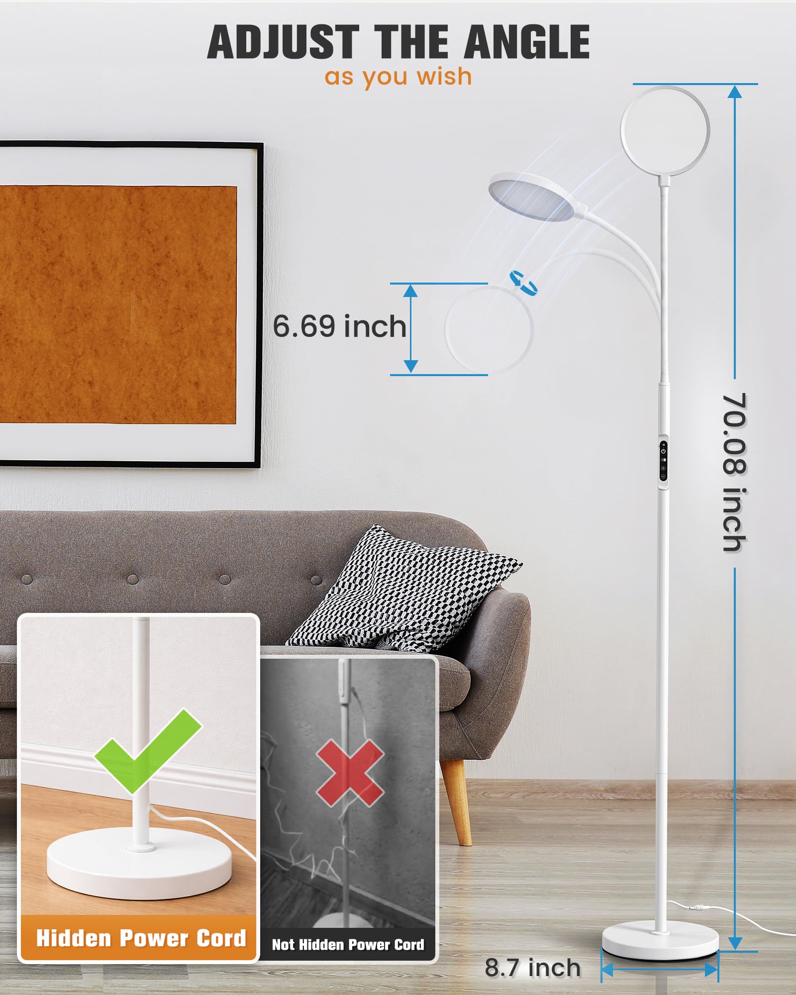 VOLISUN lampe thérapie design discret – intégration élégante dans le salon ou le bureau